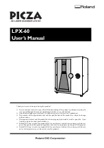 Предварительный просмотр 1 страницы Roland PICZA LPX-60 User Manual