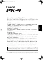 Предварительный просмотр 57 страницы Roland PK-9 Owner'S Manual