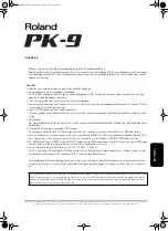 Предварительный просмотр 93 страницы Roland PK-9 Owner'S Manual