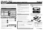 Roland RAF-70 Owner'S Manual preview