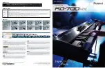 Предварительный просмотр 1 страницы Roland RD-700NX Brochure & Specs