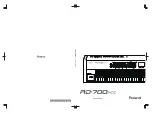 Предварительный просмотр 1 страницы Roland RD-700NX Owner'S Manual