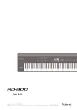 Preview for 1 page of Roland RD-800 Sound List