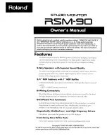 Предварительный просмотр 1 страницы Roland RSM-90 Owner'S Manual