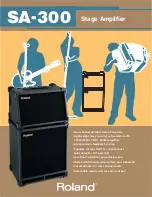 Preview for 1 page of Roland SA-300 Brochure & Specs