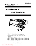Roland SJ-1045EX User Manual preview