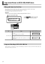 Preview for 2 page of Roland SJ-645EX Important Notes For Users