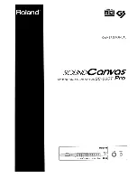 Roland Sond Canvas SC-88ST Pro Owner'S Manual preview