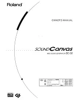 Preview for 1 page of Roland Sound Canvas SC-50 Owner'S Manual