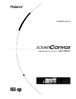 Roland Sound Canvas SC-88 VL Owner'S Manual preview