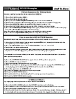 Preview for 2 page of Roland SP-555 Quick Start Manual