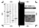 Preview for 1 page of Roland SP-606 Owner'S Manual