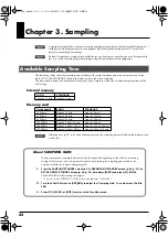 Preview for 42 page of Roland SP-606 Owner'S Manual