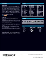 Preview for 3 page of Roland SP-606 Specifications