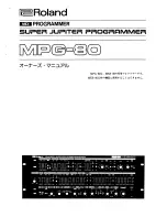 Preview for 8 page of Roland Super Jupiter Programmer MPG-80 Owner'S Manual