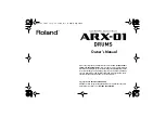 Предварительный просмотр 3 страницы Roland SuperNATURAL ARX-01 Owner'S Manual