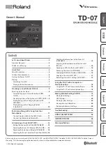 Preview for 1 page of Roland TD-07 Owner'S Manual