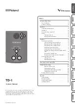 Roland TD-1DMK Owner'S Manual preview