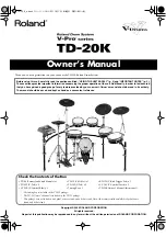 Roland TD-20K Owner'S Manual preview