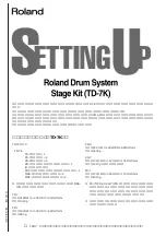 Preview for 1 page of Roland TD-7K Setting Up