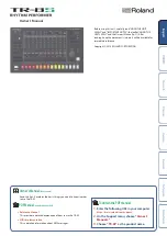 Roland TR-8S User Manual preview