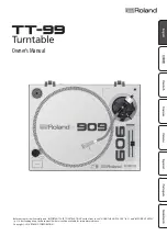 Preview for 1 page of Roland TT-99 Owner'S Manual