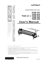 Предварительный просмотр 1 страницы Roland TU2-30 User Manual