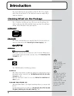 Preview for 6 page of Roland U-8CW Getting Started Manual