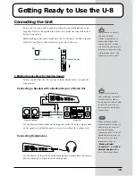 Preview for 15 page of Roland U-8ST Getting Started Manual