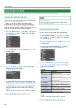 Preview for 62 page of Roland V-8HD Reference Manual