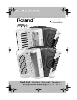 Roland V-Accordion FR-1 Quick Start Manual preview