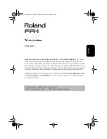 Preview for 35 page of Roland V-Accordion FR-1 Quick Start Manual