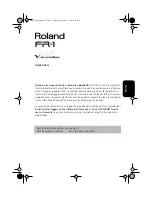 Preview for 51 page of Roland V-Accordion FR-1 Quick Start Manual