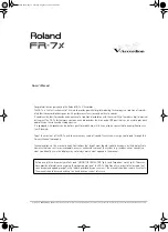 Предварительный просмотр 3 страницы Roland V-Accordion FR-7X Owner'S Manual