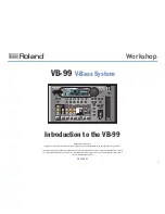 Roland V-Bass VB-99 Features Manual preview