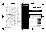 Preview for 1 page of Roland V-Card VC-1 Owner'S Manual