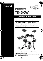 Roland V-Compact TD-3KW Owner'S Manual preview