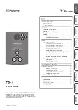 Roland V-Drums TD-1 Owner'S Manual preview