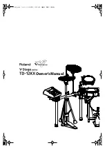 Preview for 1 page of Roland V-Drums TD-12KX Owner'S Manual