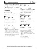 Roland V-Drums TD-30 Midi Implementation Manual preview