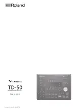 Preview for 1 page of Roland V-Drums TD-50 Reference Manual