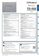 Preview for 1 page of Roland V-Drums TD-50X Quick Start Manual