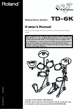 Preview for 9 page of Roland V-Drums TD-6K Owner'S Manual