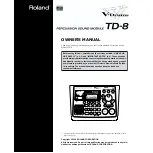 Preview for 1 page of Roland V-Drums TD-8 Owner'S Manual