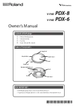 Preview for 1 page of Roland V-Drums V-PAD PDX-8 Owner'S Manual