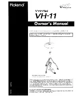 Roland V-HI-HAT VH-11 Owner'S Manual preview