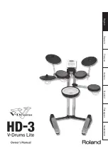 Preview for 3 page of Roland V- Lite HD-3 Owner'S Manual