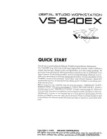 Предварительный просмотр 3 страницы Roland V-Studio VS-840EX Owner'S Manual