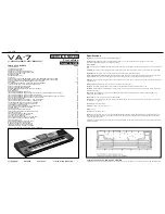 Preview for 1 page of Roland Va-7 Service Notes