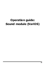 Предварительный просмотр 99 страницы Roland VariOS User Manual